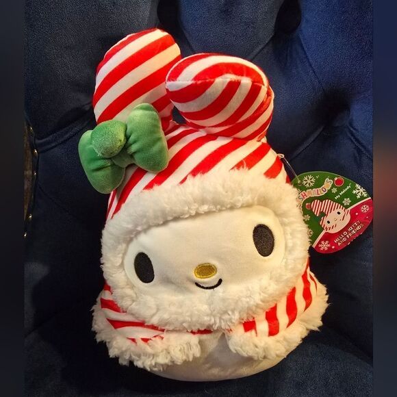 Squishmallows Hello Kitty & Friends Plaid My Melody 8" Christmas Plush Toy - Picture 2 of 5